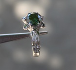 Кольцо с  муассанитом 1.65ct BLUE GREEN., фото №6