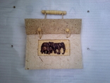 Сувенир,блокнот из Таиланда,сделан из навоза слонов, фото №2