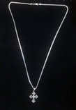 Серебренная цепочка с крестиком серебро 925 пробы, фото №4