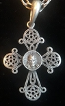 Серебренная цепочка с крестиком серебро 925 пробы, фото №6