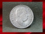 1 лира 1887 год Италия , Король Умберто 1-й, серебро, фото №2