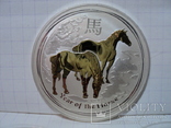 2014год.1доллар Австралии.серебро.год лошади., фото №2