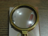 Лупа просмотровая металлический корпус увеличение 6 крат,диаметр 80 мм, фото №2