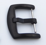 Металлическая пряжка для браслета наручных часов размер 18, 20 мм Черная, фото №2
