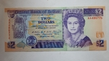 Белиз 2 доллара 1990 г, фото №2