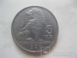 5 франков 1939 год Бельгия, фото №2