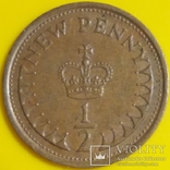 Велика Британія ½ нового пенні, 1974, фото №3