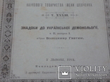 "Украiнська демонологiя " Львiв. 1912р., фото №4