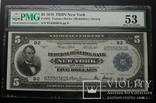 USA США 5 долларов 1918 UNC large size banknote PMG 53, фото №2