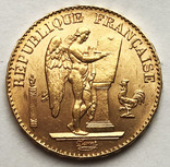 20 франков 1898 года. UNC, фото №3