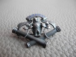 Старинная брошь Милитари Италия (серебро 800пр, вес 3,3 гр ), фото №2