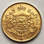 20 франков 1914 года. aUNC., фото №2