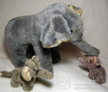 Слон слоны элефанты Германия древесная стружка 60-е, фото №7