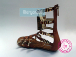 Женские сандалии гладиаторы коричневые 36 размер, фото №7