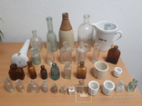 Старинные стеклянные бутылочки для изготовления лекарств, фото №2
