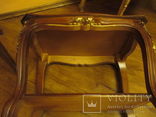 Итальянский столик стиль барокко. гнутые ножки. h -60 см., фото №13