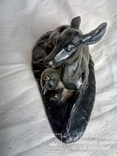 Статуэтка Олень с оленёнком  чугун., фото №8