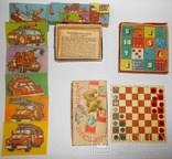 Три винтажные настольные игры (кубики,шашки), фото №2