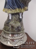 Бутылка Синьора с корзиной цветов. h-33 см. Hand Painted Italy., фото №7