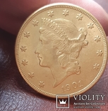 Золото 20 долларов 1901 г. США, фото №2