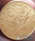 Золото 20 долларов 1901 г. США, фото №6