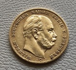 10 марок 1873-С года Германия Пруссия золото 3,98 грамм 900’, фото №2