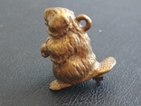 Барсук бронза брелок коллекционная миниатюра, фото №7