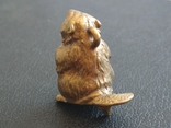 Барсук бронза брелок коллекционная миниатюра, фото №8