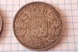 5 франков 1873 г. Леопольд II, 2 монеты, фото №6