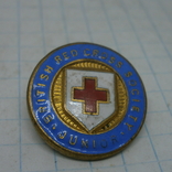 Значок Англия Красный крест. Медицина. Тяж, эмаль, фото №2