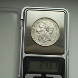 5 франков 1871 г. Бельгия, серебро, фото №13