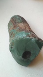 Камень зелёного цвета (похож на метеорит)., фото №3