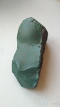 Камень зелёного цвета (похож на метеорит)., фото №5