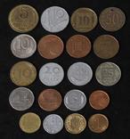Набор монет мира 1. 20 стран  (20 шт), фото №4