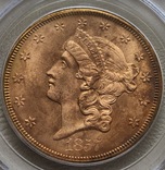 20 $ 1857-S года США монета с затонувшего корабля, фото №4