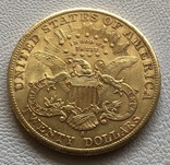 20 $ 1903 год США золото 33,4 грамма 900’, фото №3
