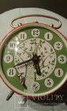 Часы-будильник "Янтарь" с дятлом-маятником...  новые, фото №4