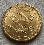 10 $ 1906 год США золото 16,7 грамм 900’, фото №3