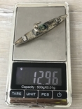 Серебряная миниатюра байдарочник , серебро 800пр, вес 12,9 гр, фото №7
