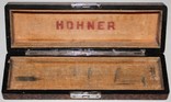 Старый деревянный футляр для немецкой губной гармошки M. Hohner (1930-е), фото №7