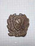 Нагрудный знак сотрудника водной милиции УССР 1920 г, фото №2