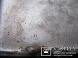 Артельный, гравированый портсигар ВСХВ,  Клеймо Мел. ЮХА 11, мельхиор в посеребрении, фото №7