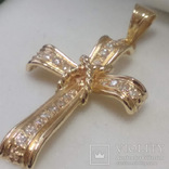 Золотой крестик с бриллиантами, фото №5