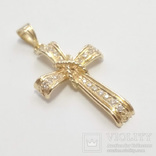 Золотой крестик с бриллиантами, фото №7
