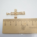 Золотой крестик с бриллиантами, фото №10