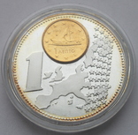  Жетон Европейская валюта 1 евроцент 2002 года. Греция, фото №2