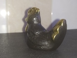 Курица коллекционная миниатюра бронза, фото №6