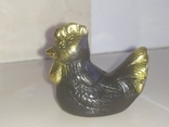 Курица коллекционная миниатюра бронза, фото №7