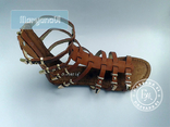 Женские сандалии гладиаторы коричневые 37 размер, фото №5