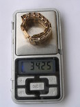Золотой браслет для часов 583, фото №12